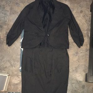 Matching Pinstripe Blazer and Pencil Skirt